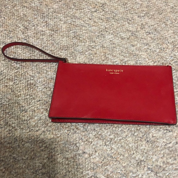 Gently used Kate spade red wristlet - Picture 3 of 8